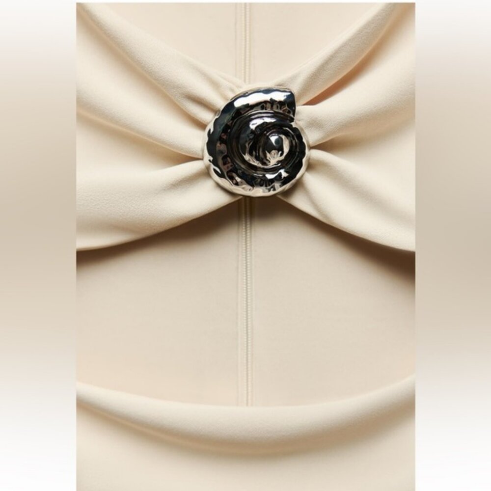 ZARA CONCH SHELL CUT OUT DRESS - Picture 10 of 10